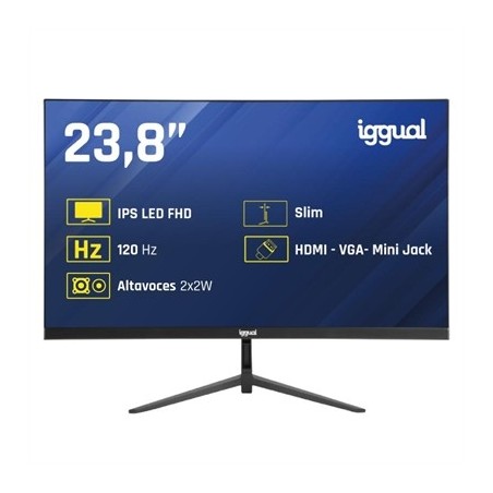 iggual Monitor 24" IPS 1ms FHD 120Hz VGA HDMI MM