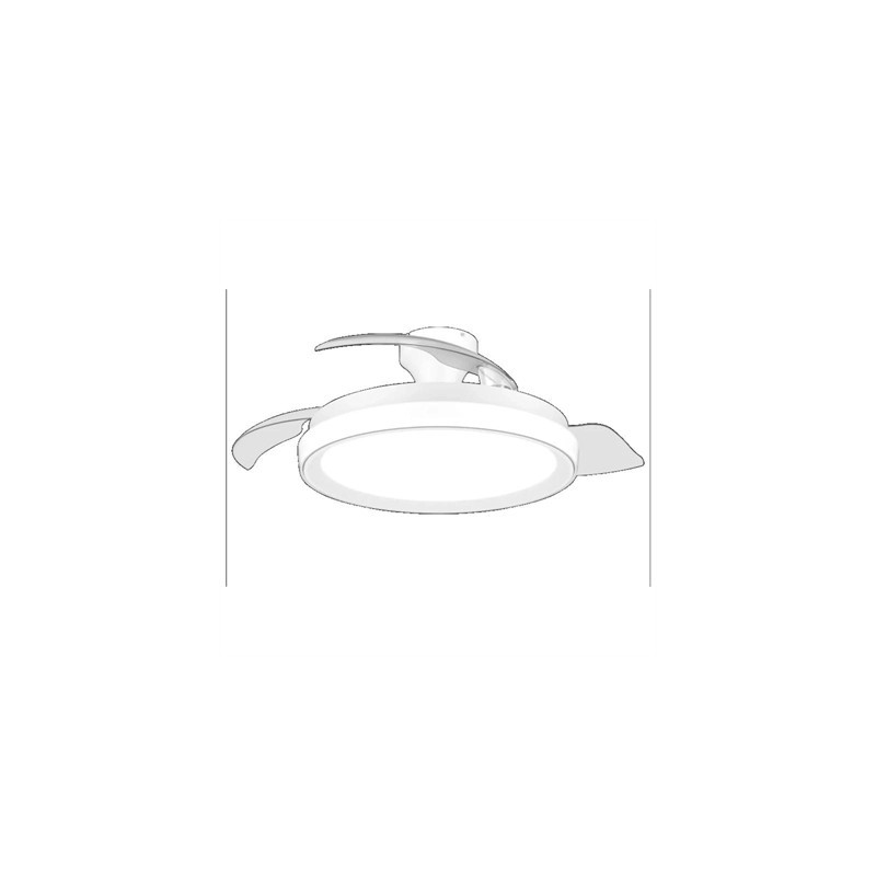 PHILIPS Ventilador techo Luz Bilss 106cm 28+35W Bl