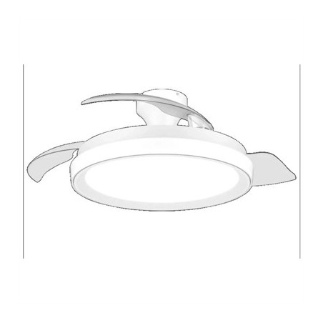 PHILIPS Ventilador techo Luz Bilss 106cm 28+35W Bl