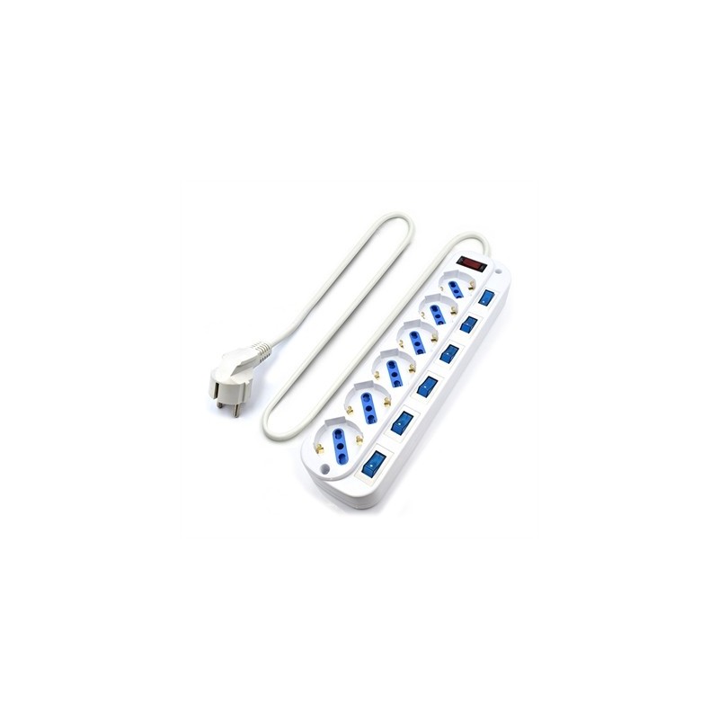 EWENT EW3932 Regleta 6 Tomas / 6 interruptor 1.5 m