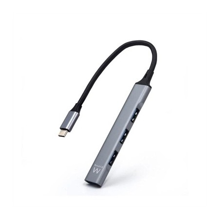 EWENT Hub Slim tipo C 4 puertos