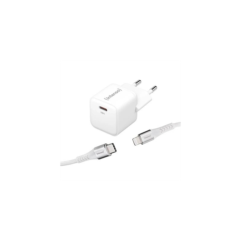 Intenso | KIT Cargador GaN W30C + Cable Lightning