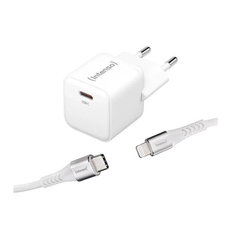 Intenso | KIT Cargador GaN W30C + Cable Lightning