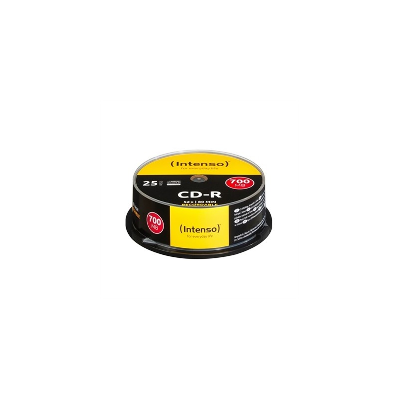 Intenso CD-R 700MB/80min tubo 25 unidades
