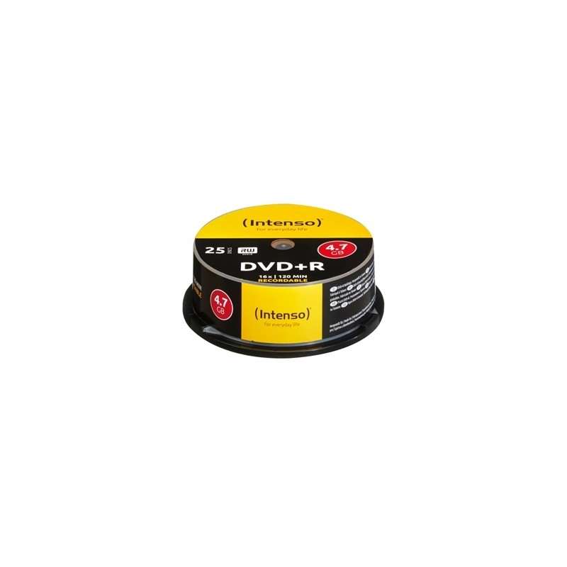 Intenso DVD+R 4.7GB 16x Tarrina 25Uds