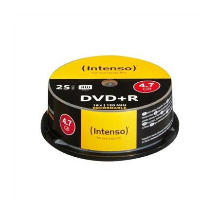 Intenso DVD+R 4.7GB 16x Tarrina 25Uds