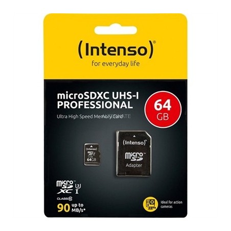 Intenso 3433490 Micro SD UHS-I profesional 64GB