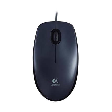 Logitech M90 ratón óptico 1000dpi USB negro