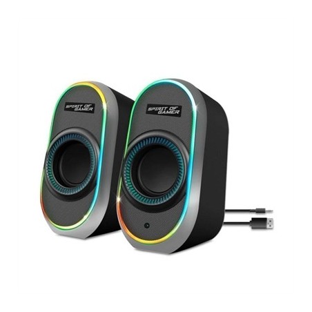 Spirit of Gamer Altavoz 2.0 FANATIC 500 RGB Black
