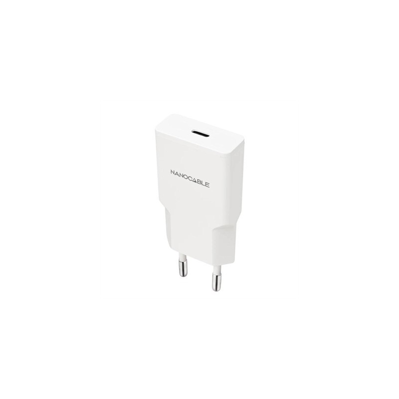 Nanocable Cargador USB-C/PD 25W   Blanco