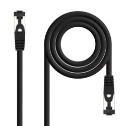 Nanocable Cable red Cat. 8.1 2GHZ SSTP Negro 0,30m
