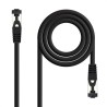 Nanocable Cable red Cat. 8.1 2GHZ SSTP Negro 0,30m