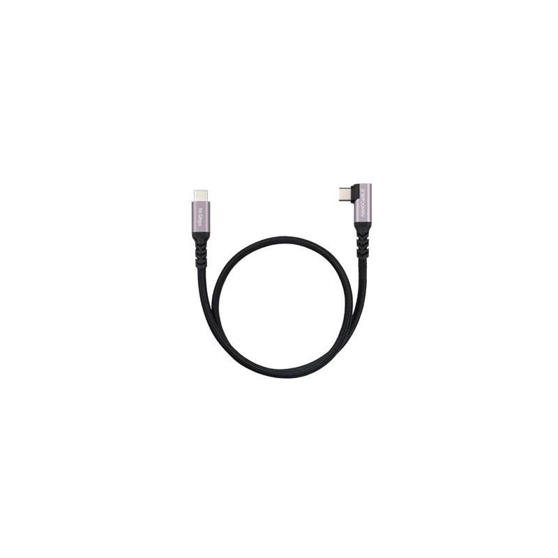 Nanocable Cable USB-C 3.2 GEN2 Acodado 100W 1 M