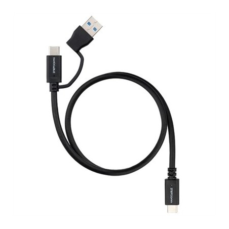 Nanocable Cable USB-C+USB-A/USB-C 3.2 GEN2 2 M