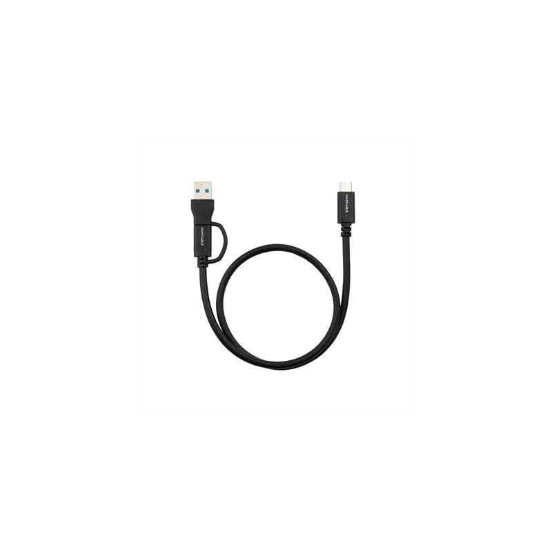 Nanocable Cable USB-C+USB-A/USB-C 3.2 GEN2 0.5M