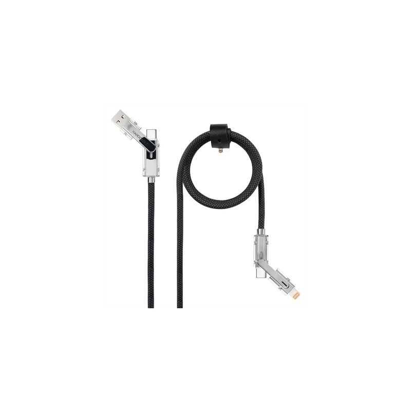 Nanocable Cable USB-C+USB-A/M LIGHTNING+USB-C/M 1M