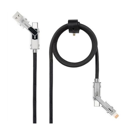 Nanocable Cable USB-C+USB-A/M LIGHTNING+USB-C/M 1M