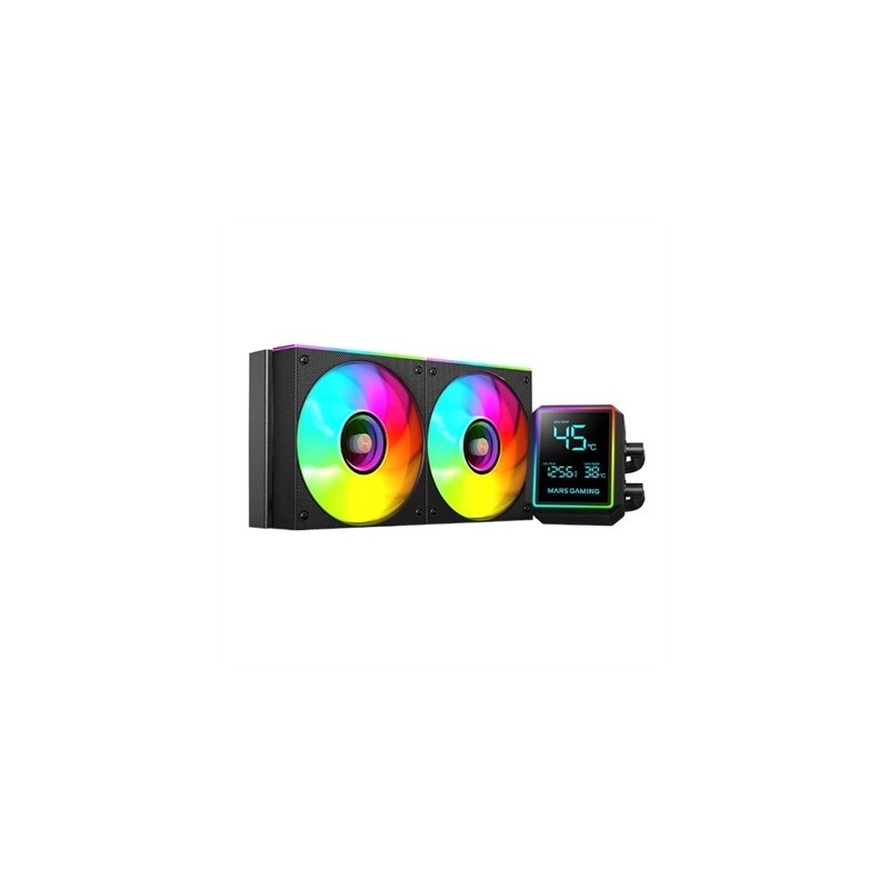 MARS GAMING Refrig. Líquida MLLCDPRO240 AIO Negro