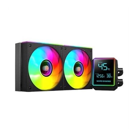 MARS GAMING Refrig. Líquida MLLCDPRO240 AIO Negro