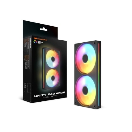 Cougar Ventilador UNITY240-FB Argb 12cm Black