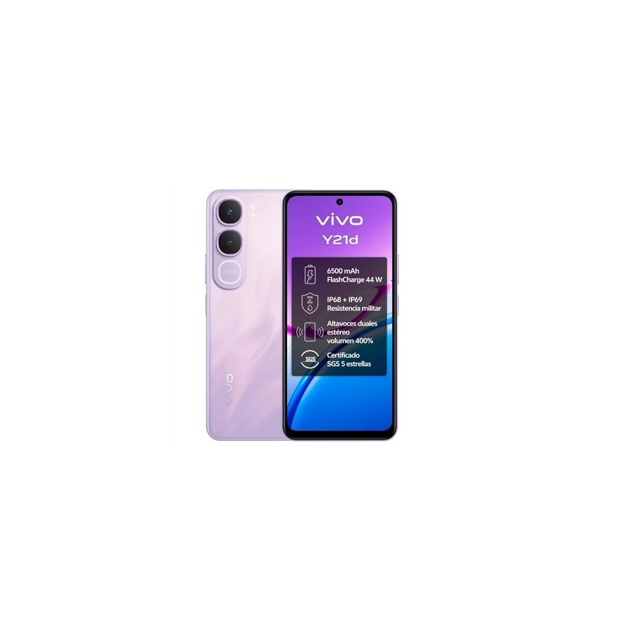 VIVO Y21d 4Gb(+4) 128Gb 6.68" IP69 Lavanda Purple