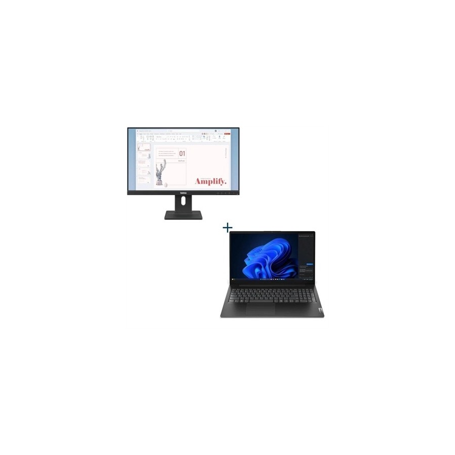 Lenovo V15 i3 8GB 512 W11 15"+monitor 24"