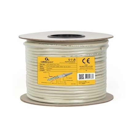 Gembird Cable LAN CAT6 FTP (CCA), sólido 100 m