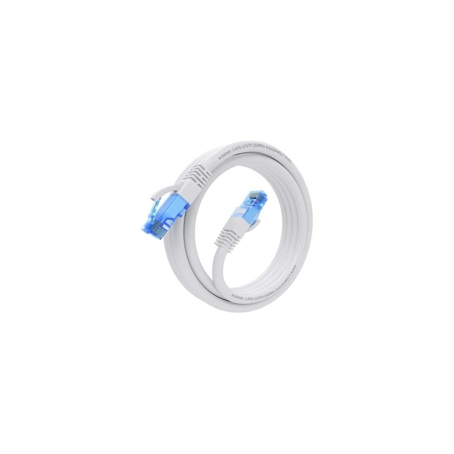 Aisens Cable RJ45 CAT.6 UTP AWG26 CCA Blanco 2.0