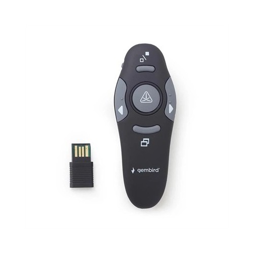 GEMBIRD Presentador inalámbrico láser adapt USB