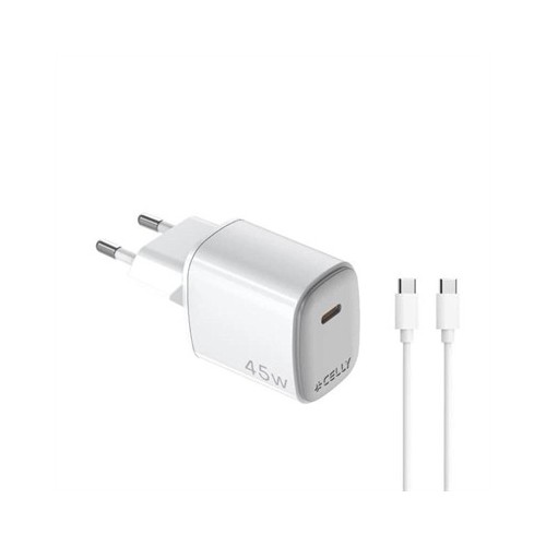 Celly Cargador  45W Usb-C + Cable Usb-C